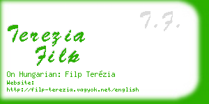 terezia filp business card